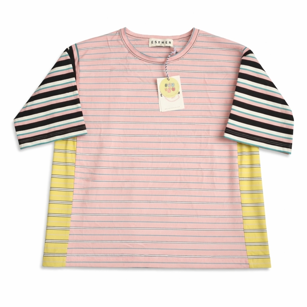 Jan - Esther Kids Striped Colorblock Top | NWT